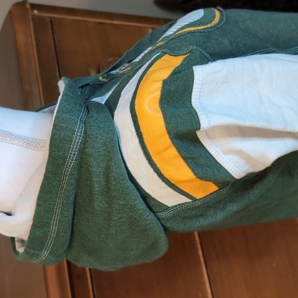 GREEN BAY PACKER Zip-UP Sweatshirt Majestic FOOTBALL FAN Must 💚💛 - Picture 5 of 14